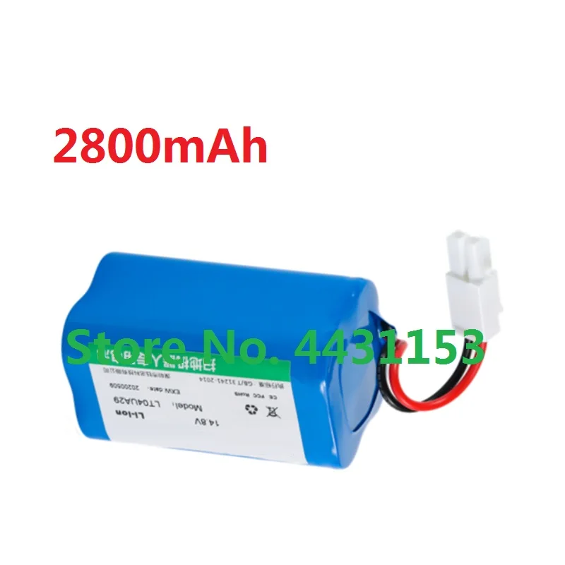 

2800mAh Battery for SDG S008 S500 S700G Robot Vacuum Cleaner Sweeper Li-Ion 18650 14.4V 14.8V