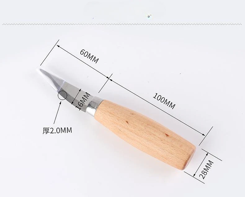 Wood Carving Knife Chisel Hook Knife Carving Tools Ergonomic Woodworking Spoon Durable Crooked Beginners Sculptural Professional