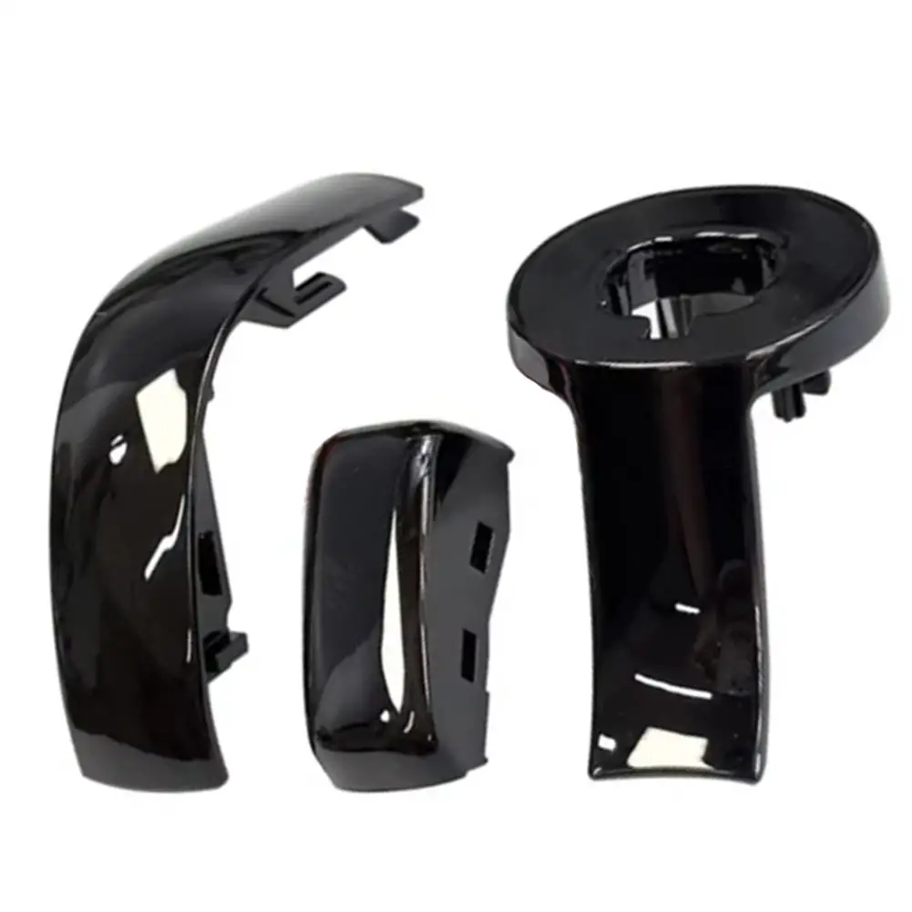 1set Car Black Shift Knob Gear Side Cover For GOLF 67 For GTI For Passat B7 B8 CC R20 For Jetta For MK6 For GLI