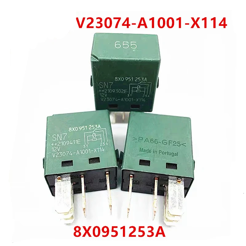 1PCS 2PCS 5PCS Original relay V23074-A1001-X114 8X0951253A 12V 5-pin relay