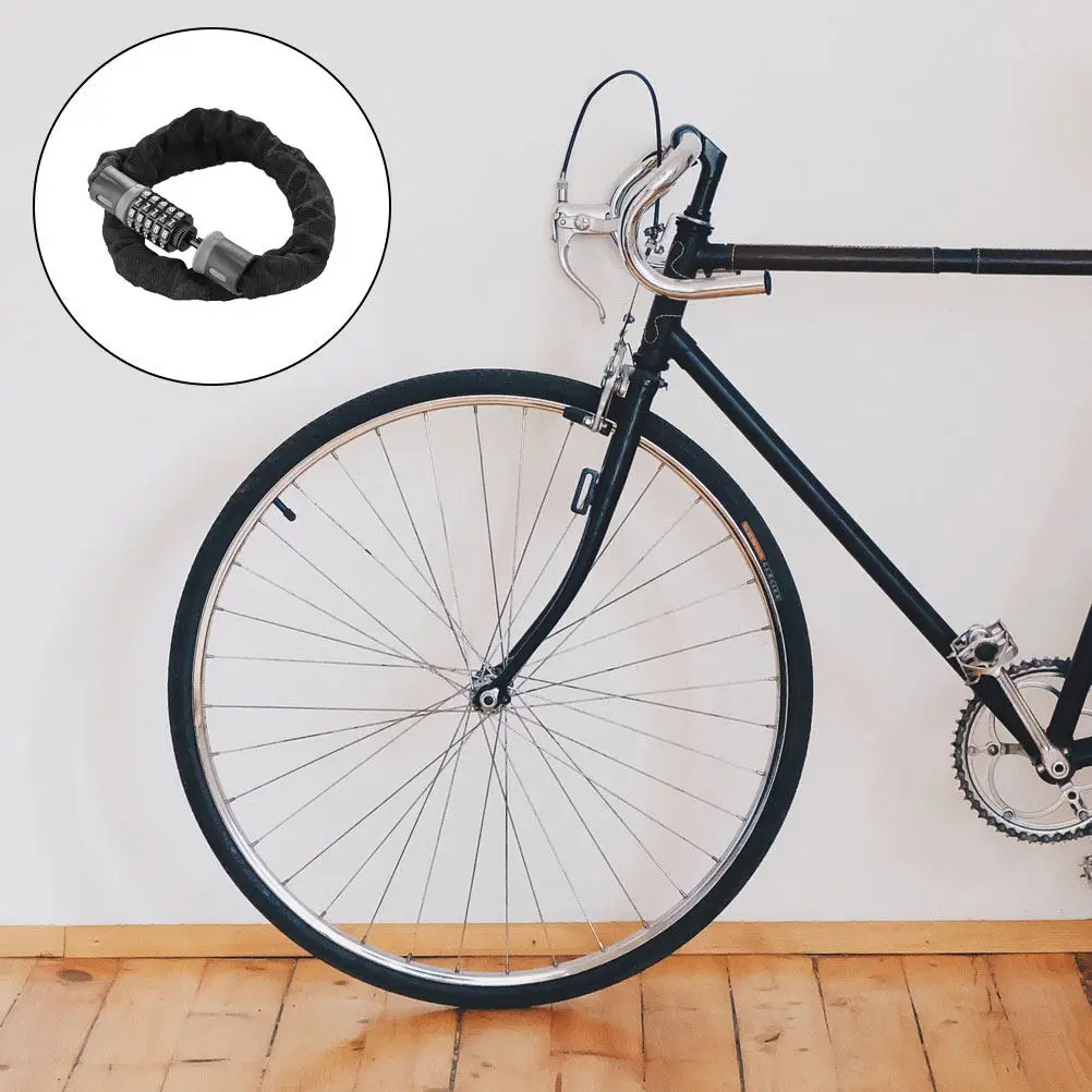 

Многофункциональный 5-значный кодовый замок-цепь из высокопрочной углеродистой стали для велосипедов, мотоциклов, аккумуляторных батарей, автомобилей, пляжных сумок, путешествий