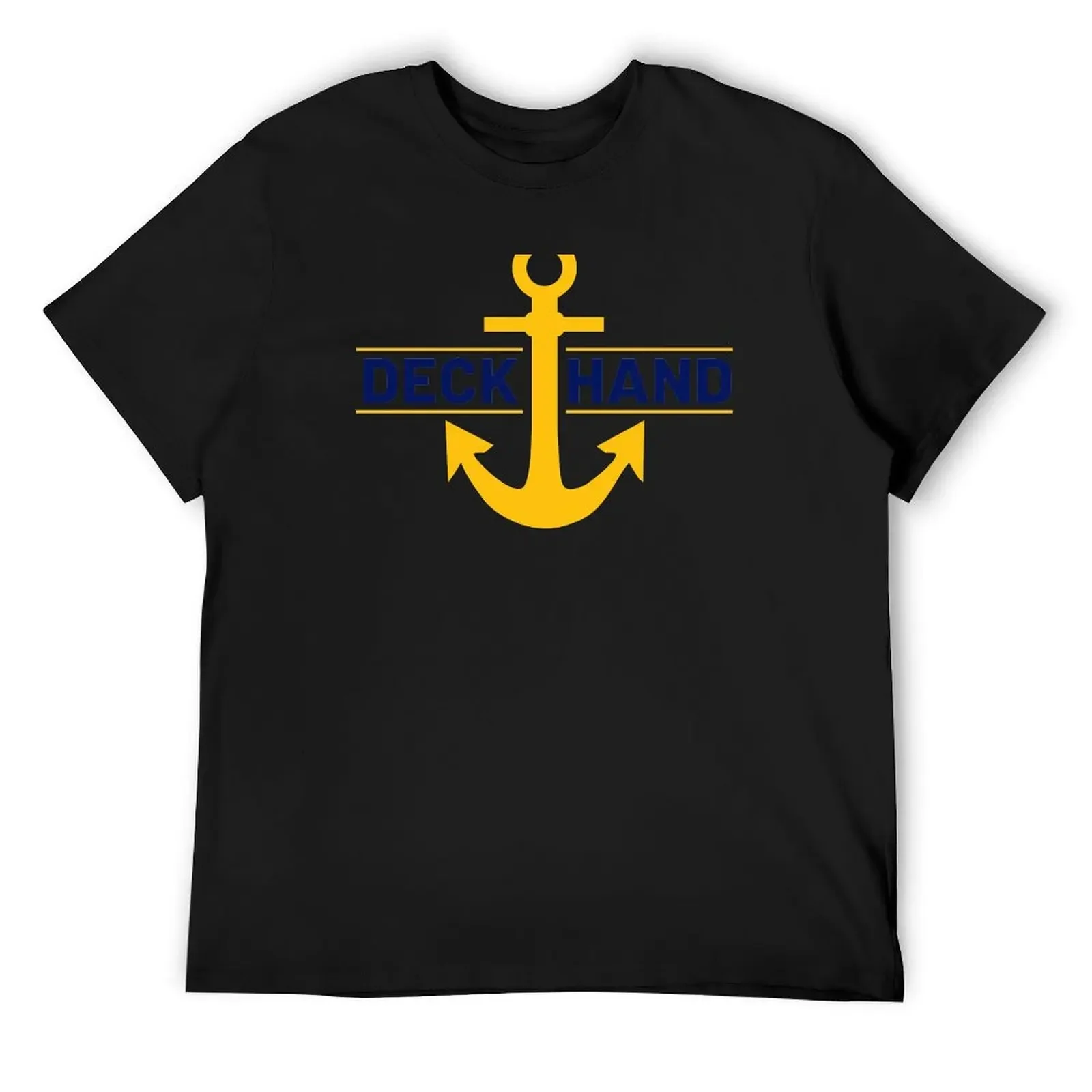 Deck Hand - Yacht Deck Crew T-Shirt plus size clothes custom t shirt animal prinfor boys plain black t shirts men