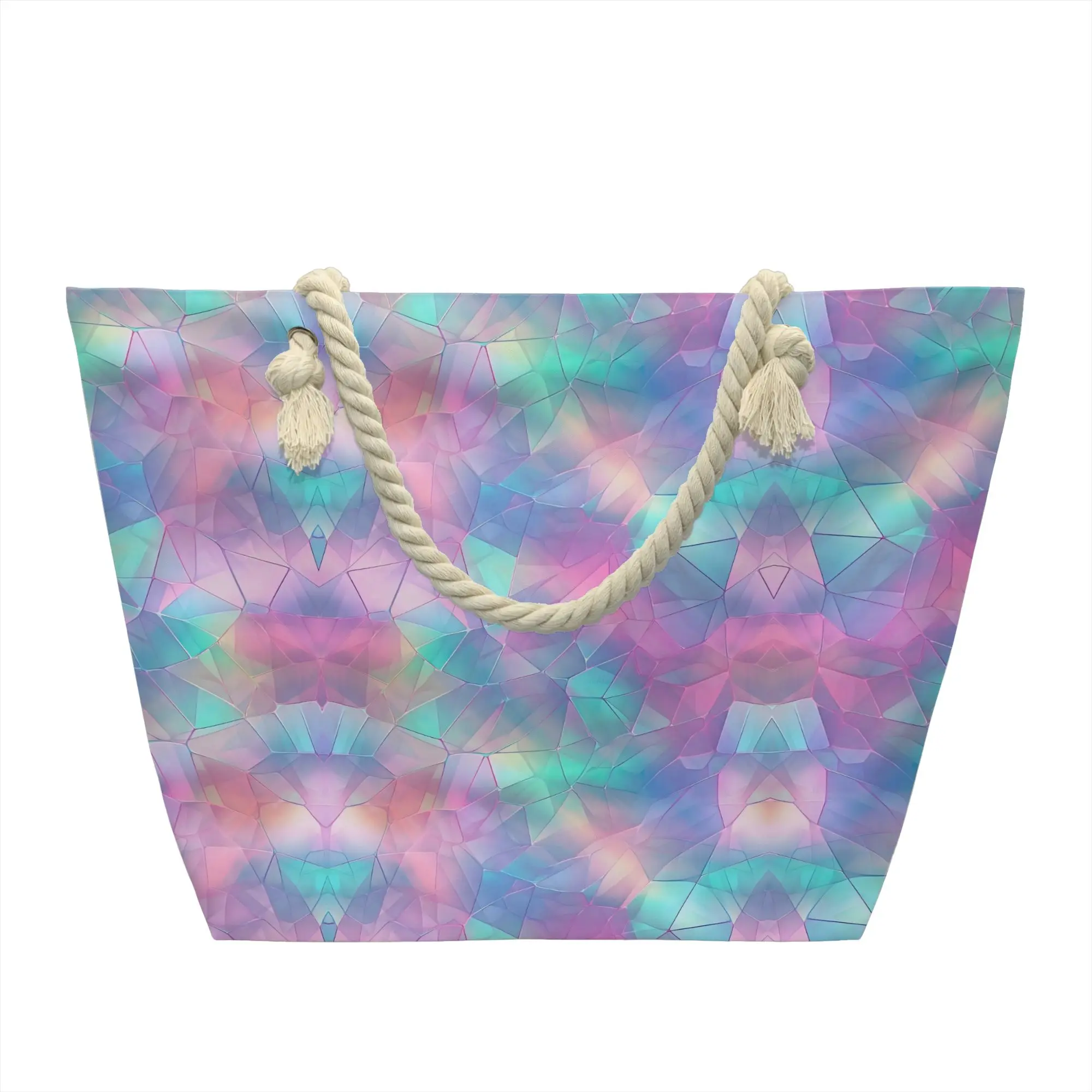 Fashion Printed Tie Dye Tote Shopping Bags Recycling Canvas Shopper Shoulder  Handbag