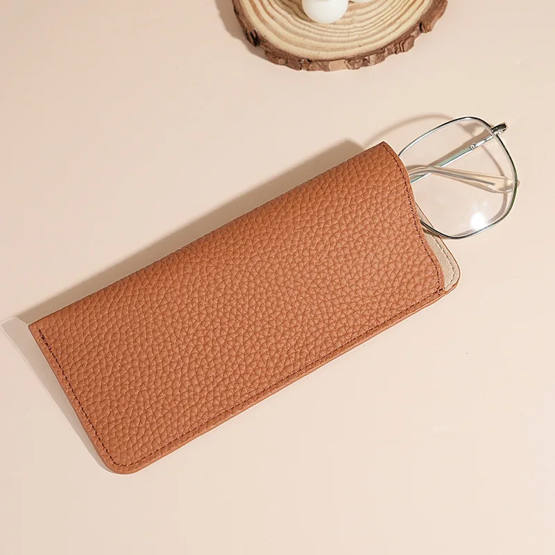 Fashion Genuine Leather Soft Sunglasses Case For Luxury Designer Glasses Box Bag Hard Protector Eyeglasses Accessories