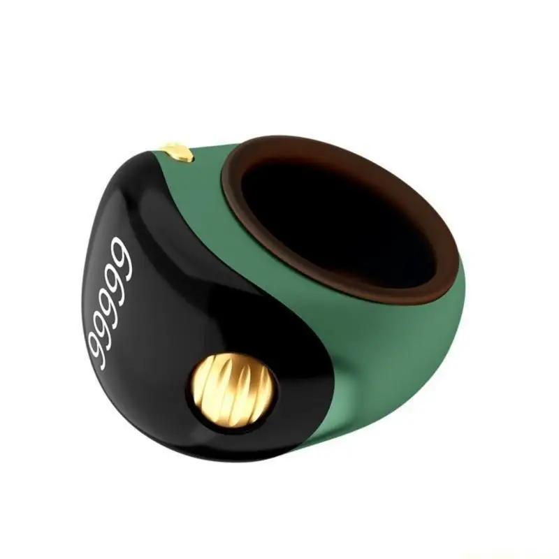 F62C Rechargeable Small  Zikr Rings  with Vibration Alerts ABS Silcone for Prayer Counts