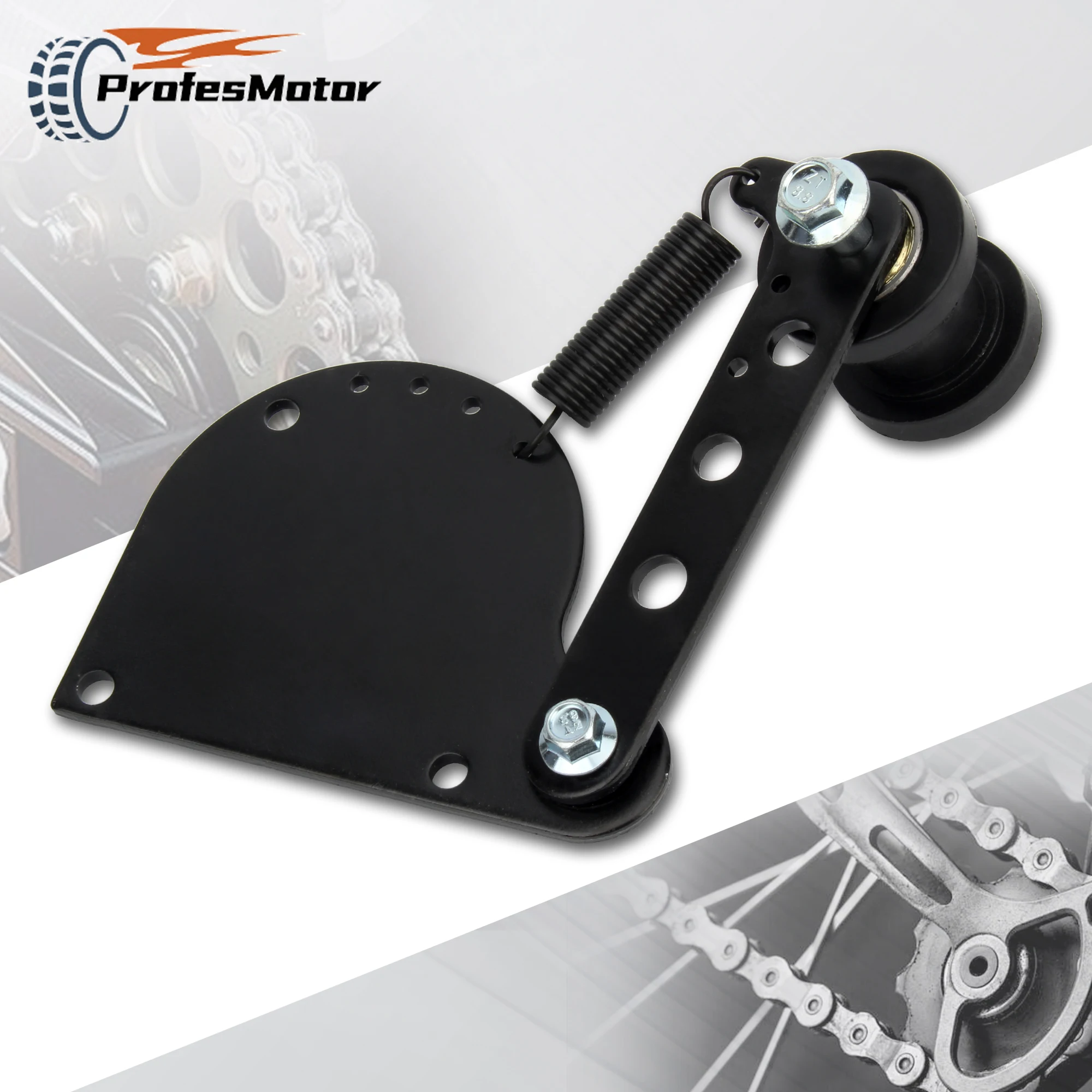 

Motorcycle Eletric Bike Spring Loaded Chain Tensioner Chain Adjuster Kit Fit for 49cc 66cc 80cc 2 Stroke Engine Modified Parts