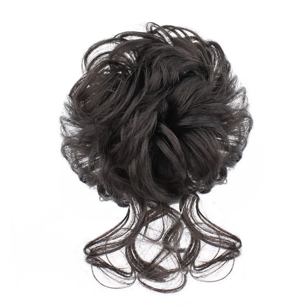 Messy Bun Claw Clip Hairpiece Synthetic Extension Natural Looking Fluffy Chignon Updo Hair Wrap For Daily Fashion