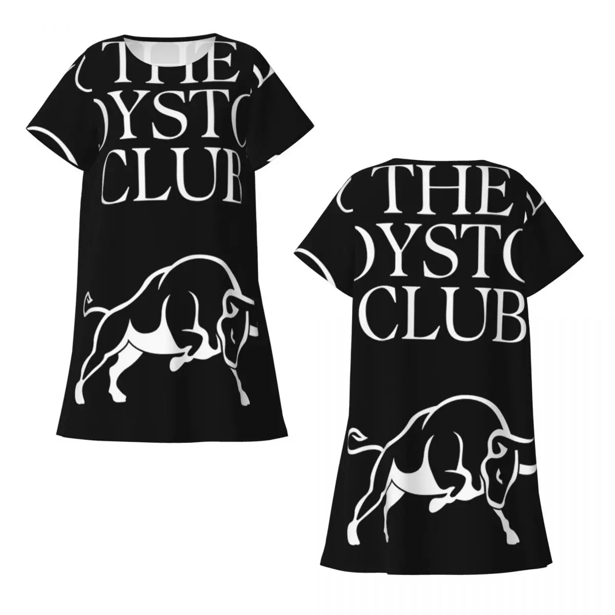 Custom The Royston Club Songs For The Spine Short Sleeves Nightdress For Sleeping Women Short Sleeve Nightgowns Pajama Dress