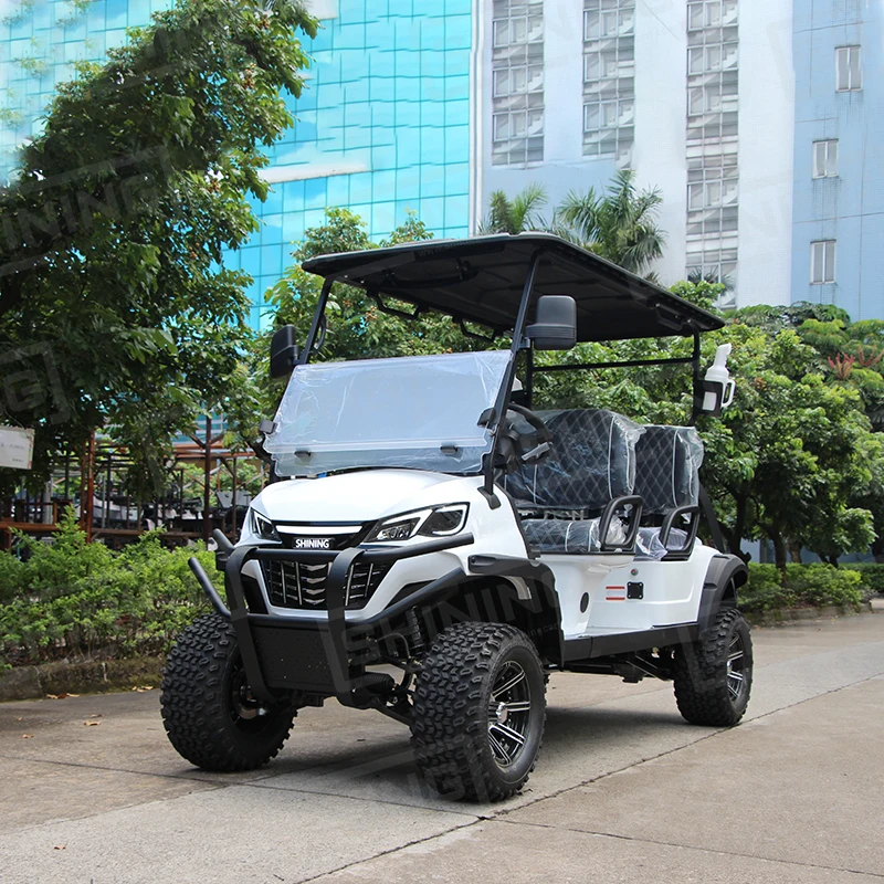 Shininglsv 4-Seater Electric Golf Carts 72 Volt with 5kw Motor DOT Certified for Sale