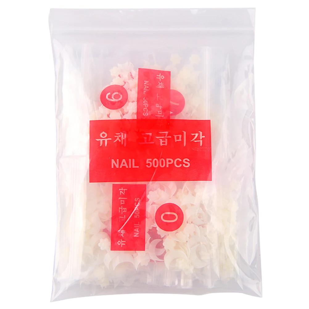 

500pcs Women Creative Fake Tips Durable Manicure Art Pieces False Nails Diy Artificial Patches Simple Decorations For Women