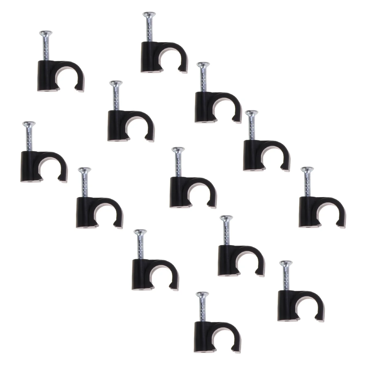 100 Uds Mini Cable enrollador fijador Cable organizador Clips Cable extensión impermeable para exterior