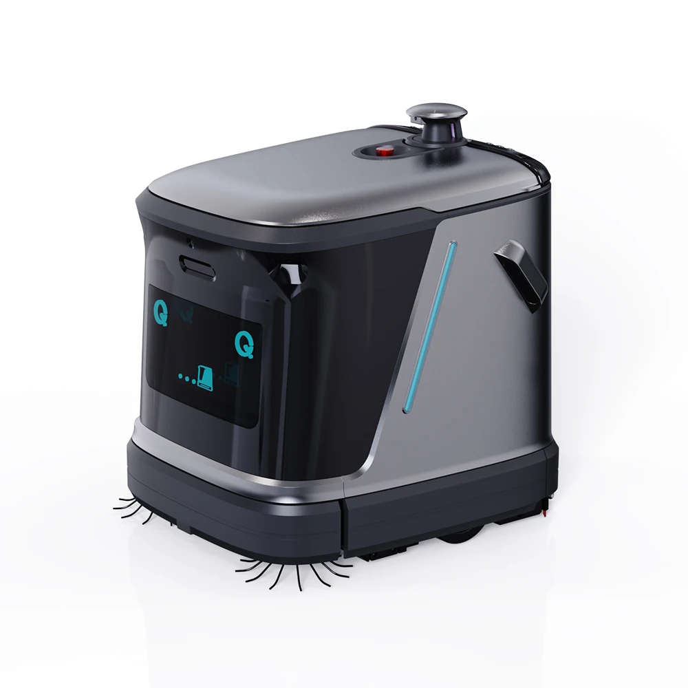 Smart Intelligent Commercial Cleaning Robot With Automatic Self-Cleaning Vacuum Featuring Dust Pushing Floor Technology