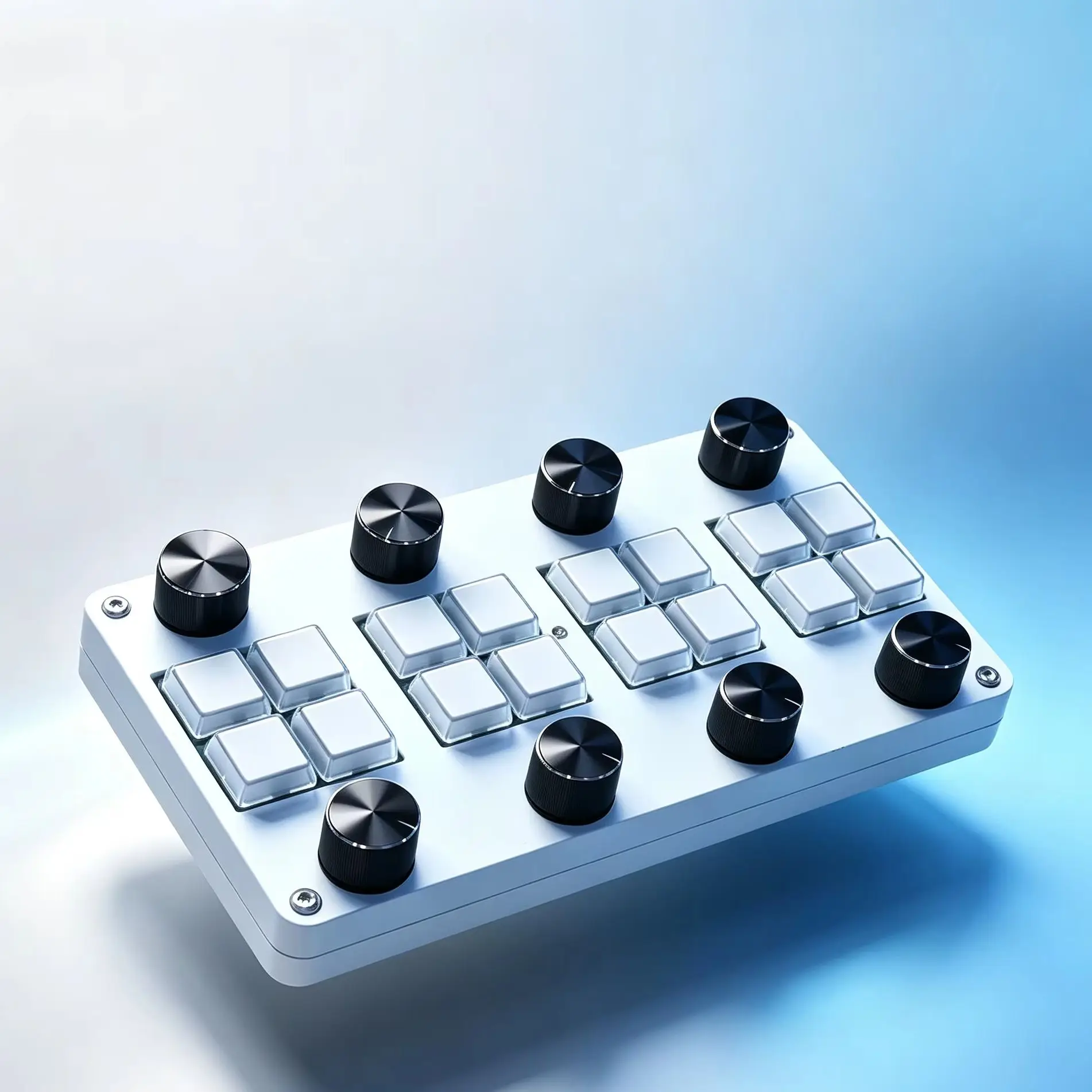 USB-C MIDI CC Controller 8 Switches 8 Damping Knobs DAW Software Compatible No Driver Required for Music Production