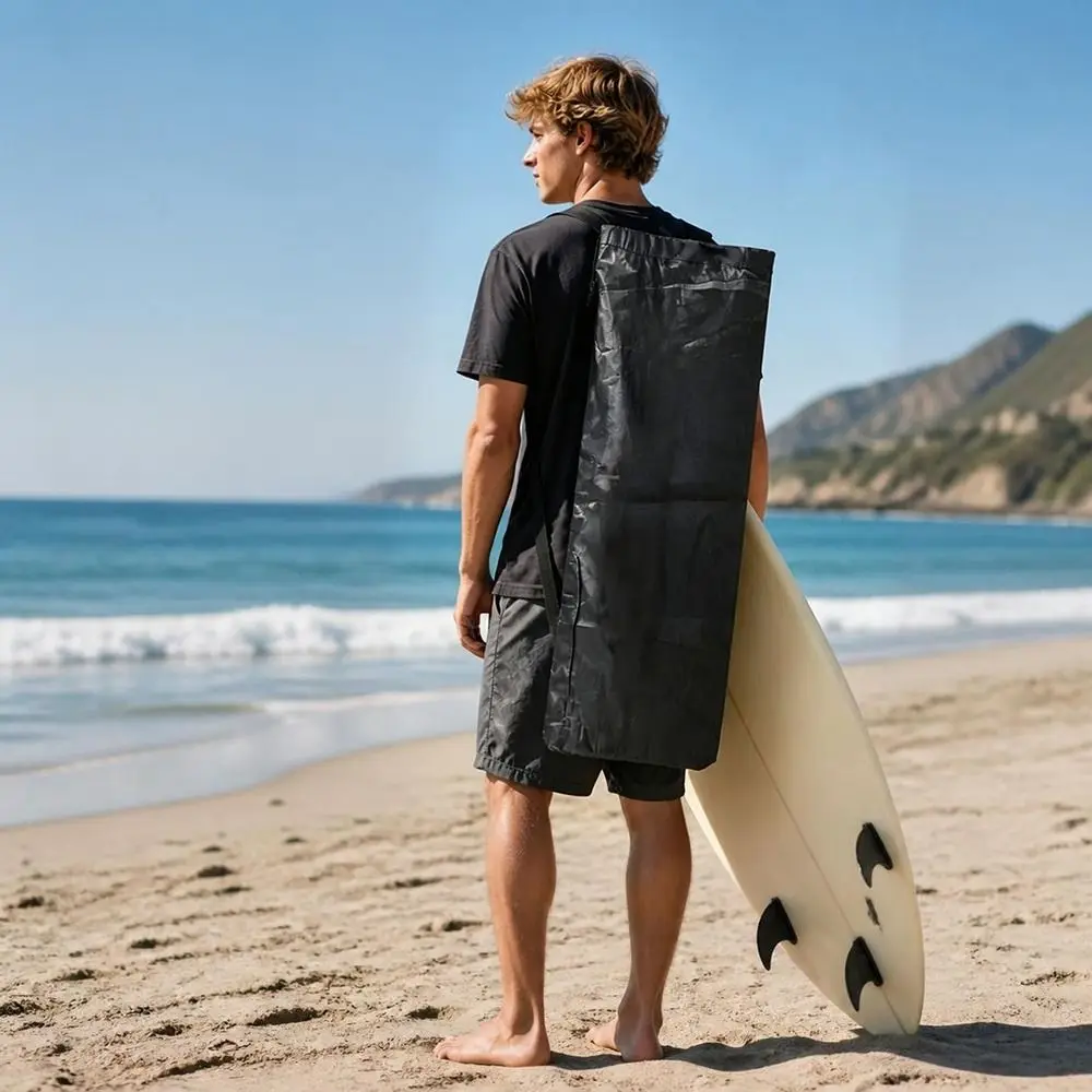 Waterproof Skateboard Carry Bag 210D Oxford Cloth Adjustable Four Wheeled Skateboard Bag Black/Pink/Blue Surfboard Backpack