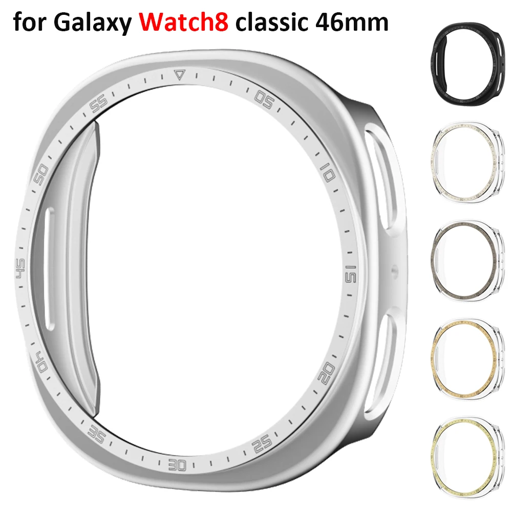 PC Case For Samsung Galaxy Watch 8 44mm Accessories Screen protector bumper Shell Hollow scale cover on Samsung Watch8 40mm