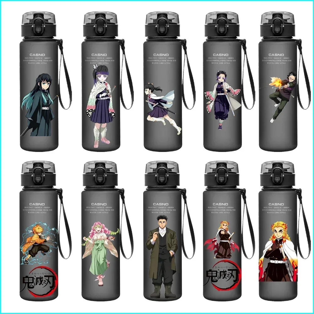 

Cartoon Anime Demon Slayer 560ML Water Cup Portable Kamado Nezuko Tsuyuri Kanao Outdoor Sports Large Capacity Children Gifts
