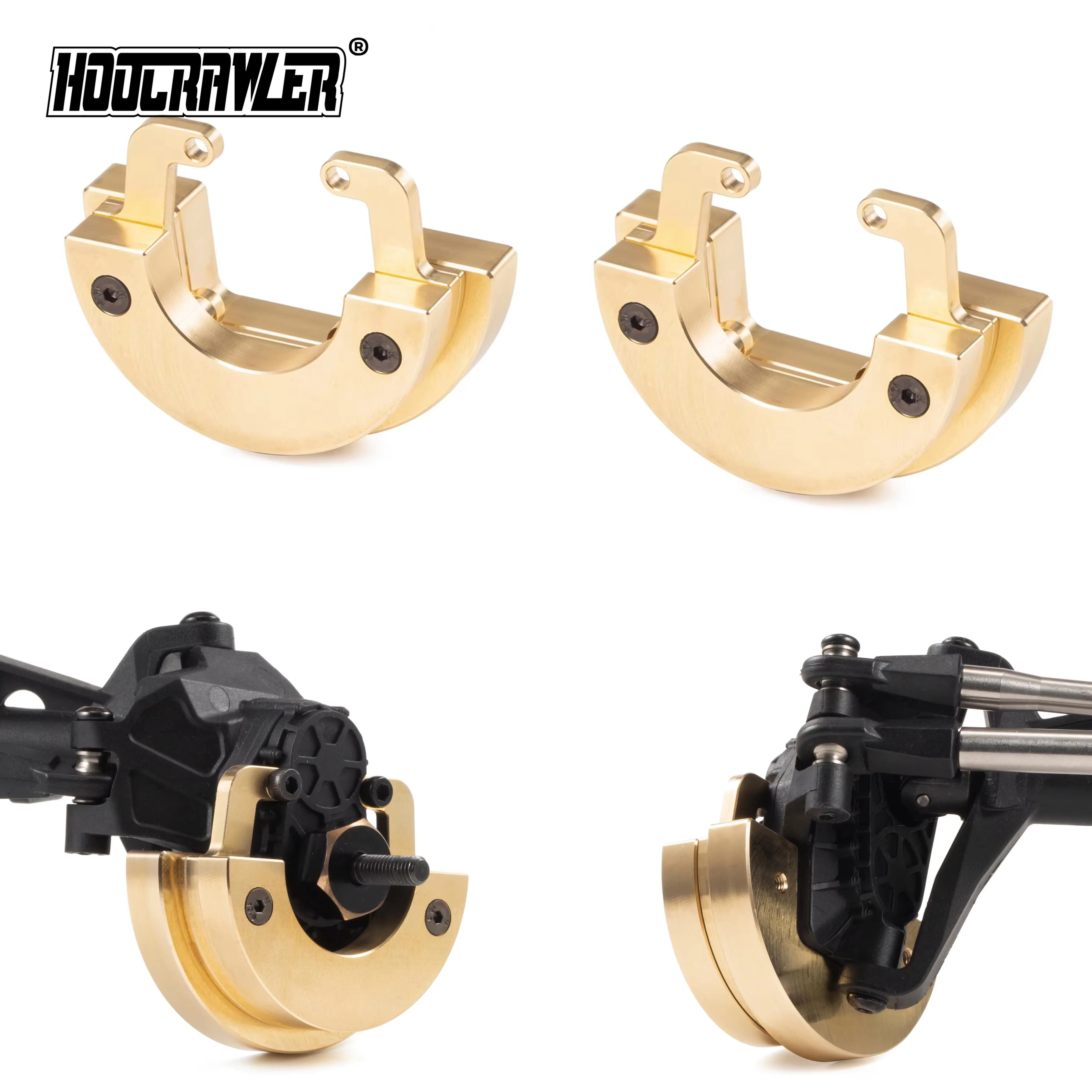 Split Brass Weight Kit Low COG Weights Set Upgrade Parts for 1/10 RC Crawler Fit Axial Vanquish Capra SCX10 III AR45 Portal Axle