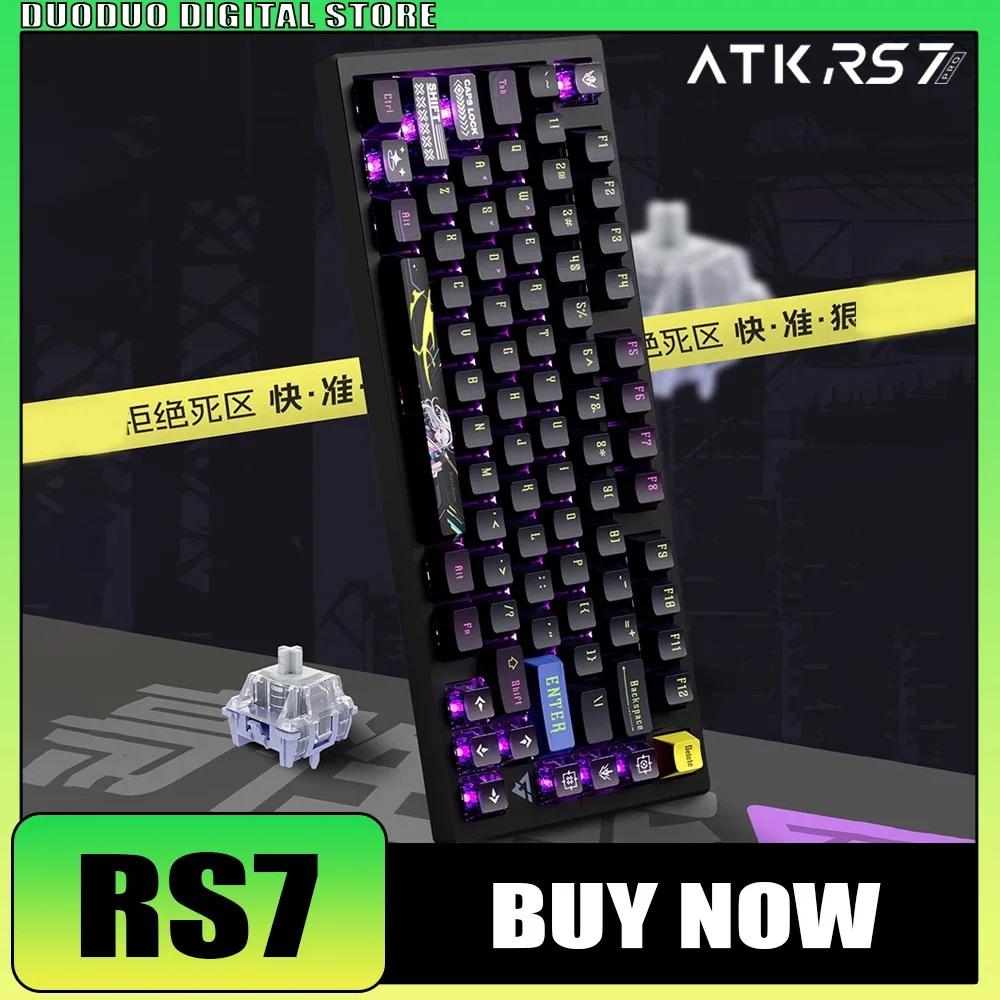 ATK RS7 Magnetic Switch Mechanical Keyboard 8K RGB Wired Gaming Keyboard Smart SPEED X Quick Trigger For Varolant Pc Gamer Gifts