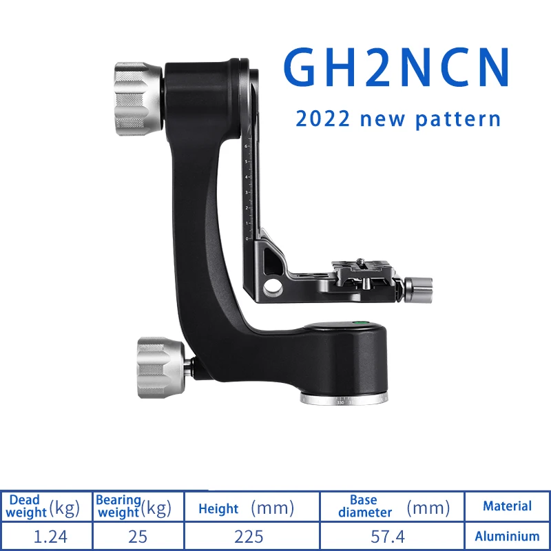 Benro GH2NCN Professional Gimbal Head GH-2 Aluminum Gimbal Heads For Heavy Telephoto Lenses Camera Tripod