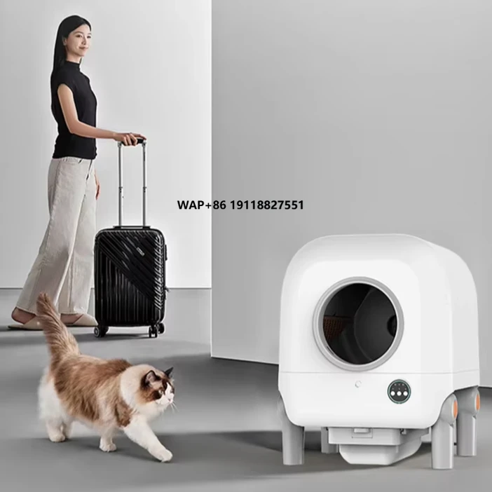 

Low Price Wholesale Cleaning Automated Cat Toilet Cat Scoop Holder Remote Control Easy Self Cleaning Cat Box