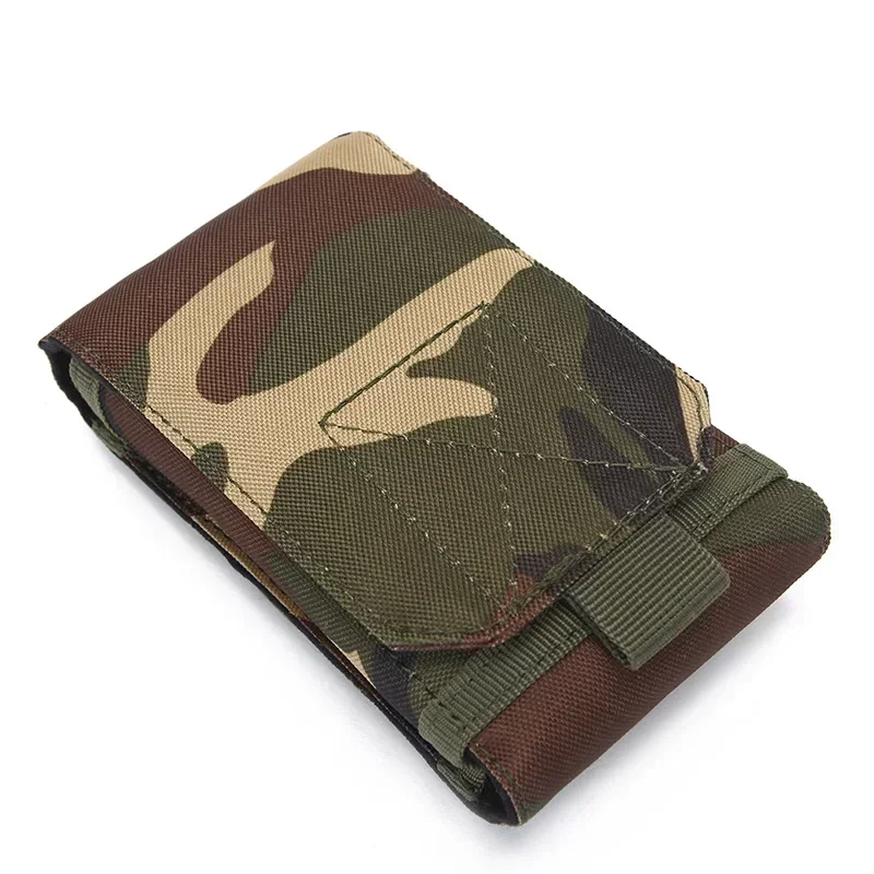 Bolsa de camuflagem impermeável ao ar livre, Suporte do telefone tático, Esporte cintura Belt Case, Nylon EDC Hunting Bags, Mochila