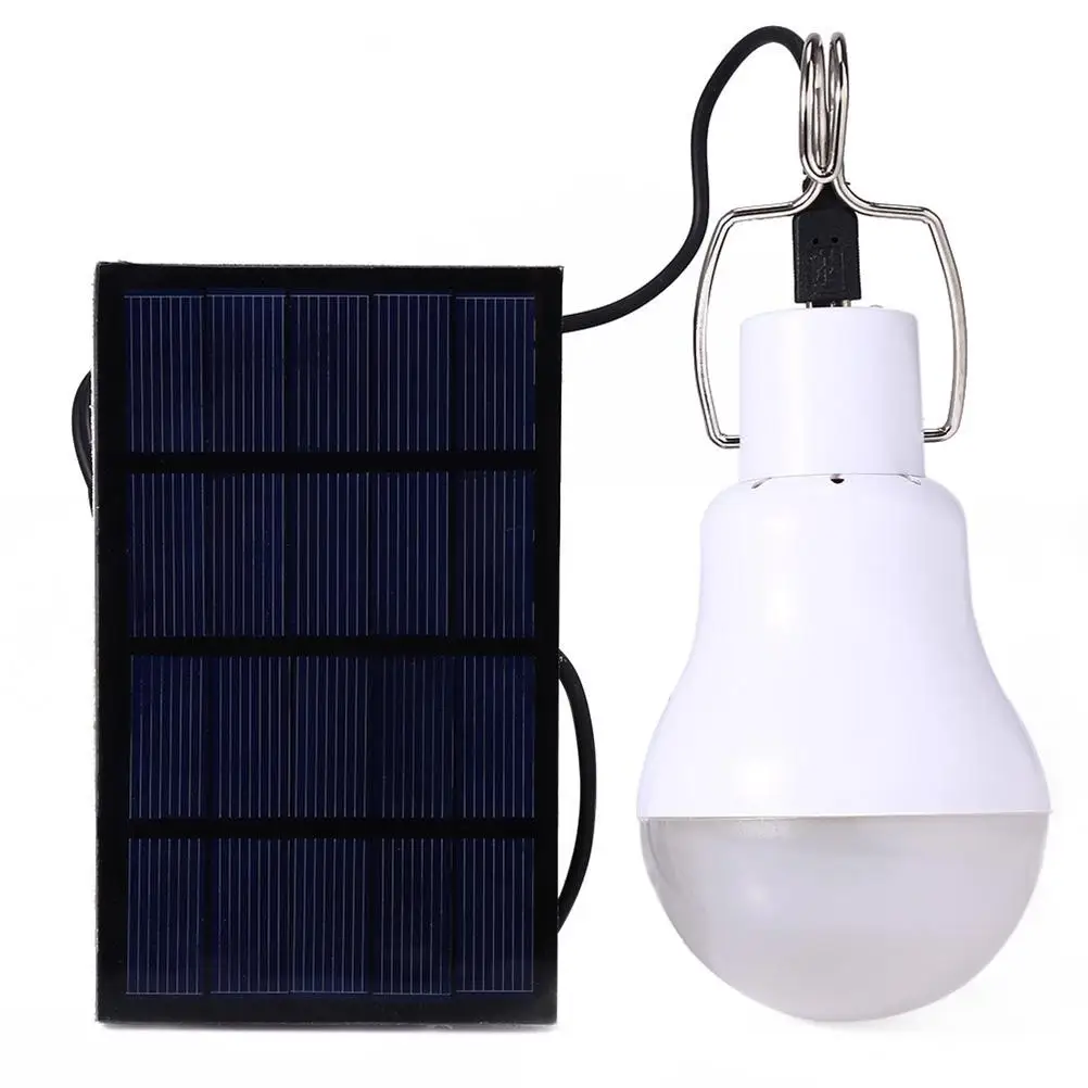 

5 V Led Light Bulbs Lights Lamp 12 Rechargeable Bombilla 12v Solar Portable Outdoor Panel Powered Household