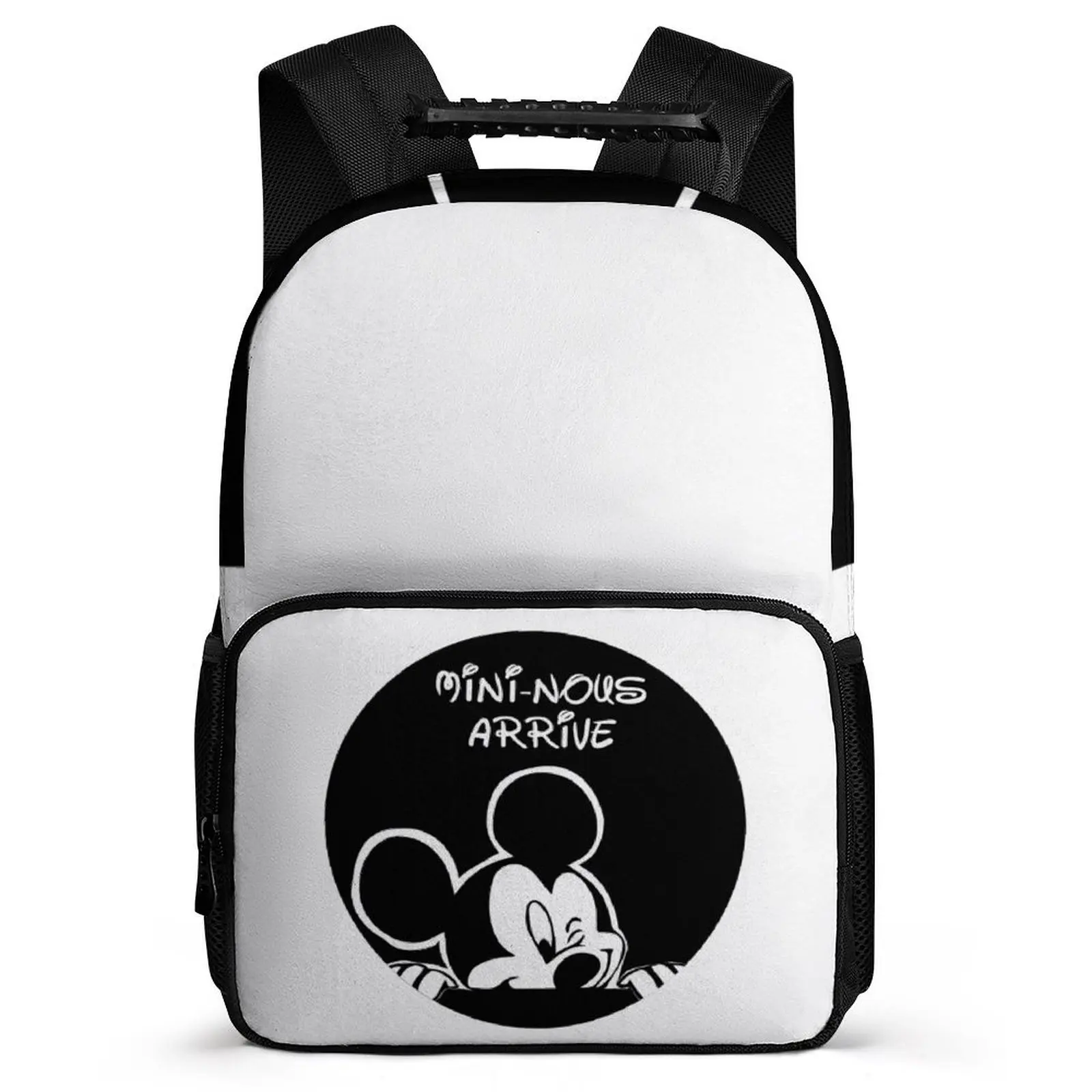 

Cartoon Disney Mickey Mouse Backpack Teen Student Girl Boy Back 16 Inch Backpack Women Rucksack