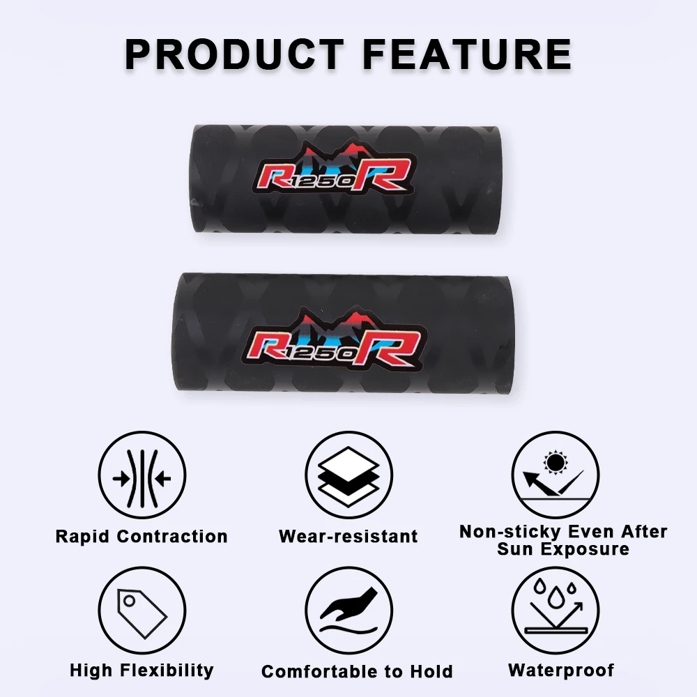 Motorcycle Handlebar Rubber Cover Heat Shrinkable Grips Gloves Accessories For BMW R1250R R 1250 R R1250 1250R 2019-2023 2024
