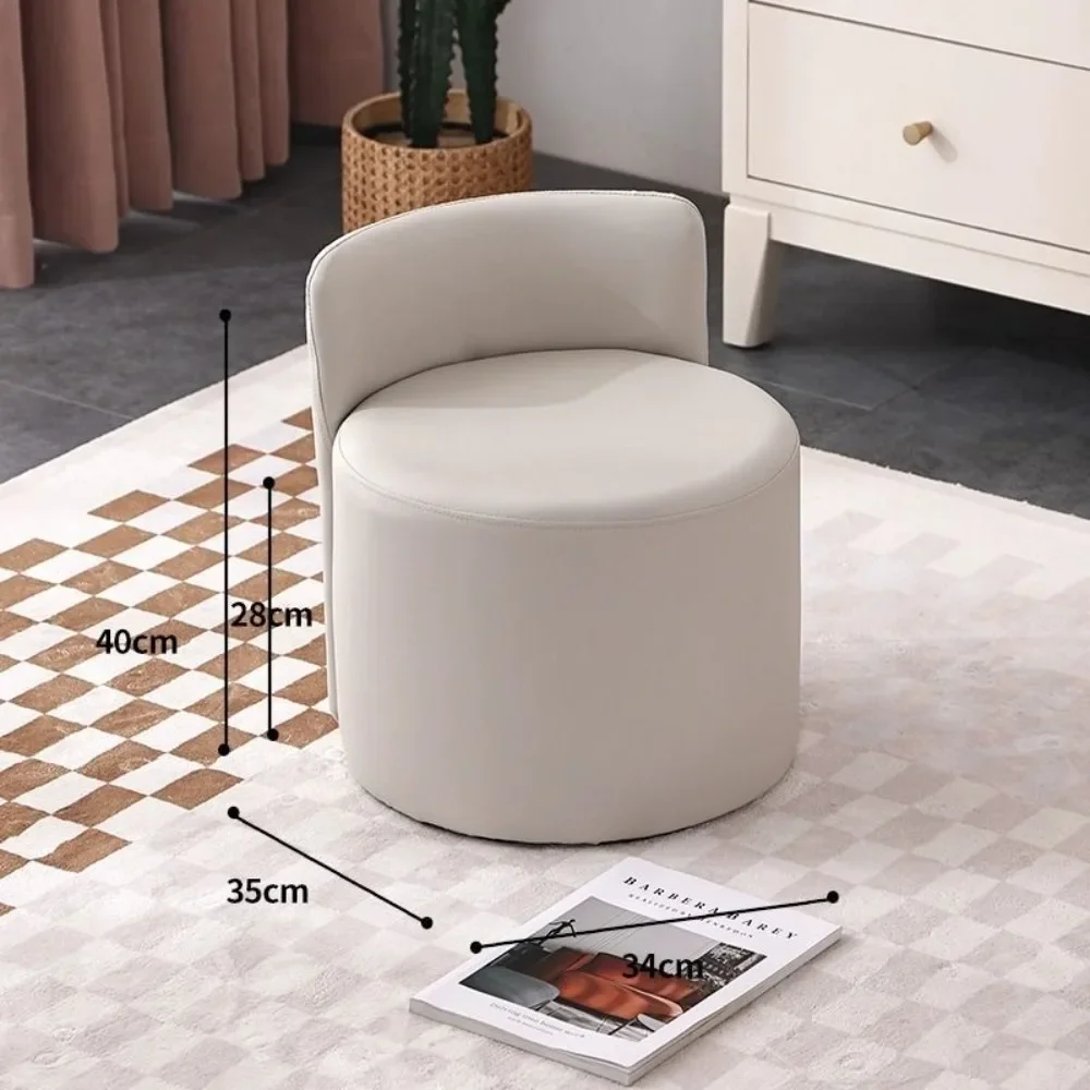 Nordic makeup stool household dresser stool Internet celebrity photo modern living room light luxury chair simple manicure short