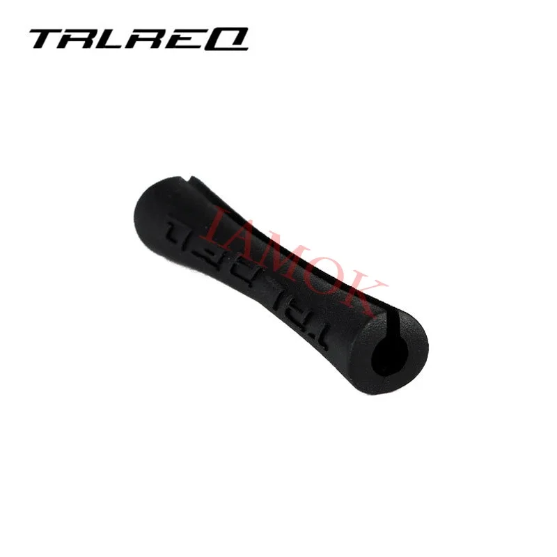 TRLREQ Bicycle 100Pcs TPR Rubber Cable Tube Smart Cover Iamok Mountain Bike Black/Red Frame Paint Protective Sleeve