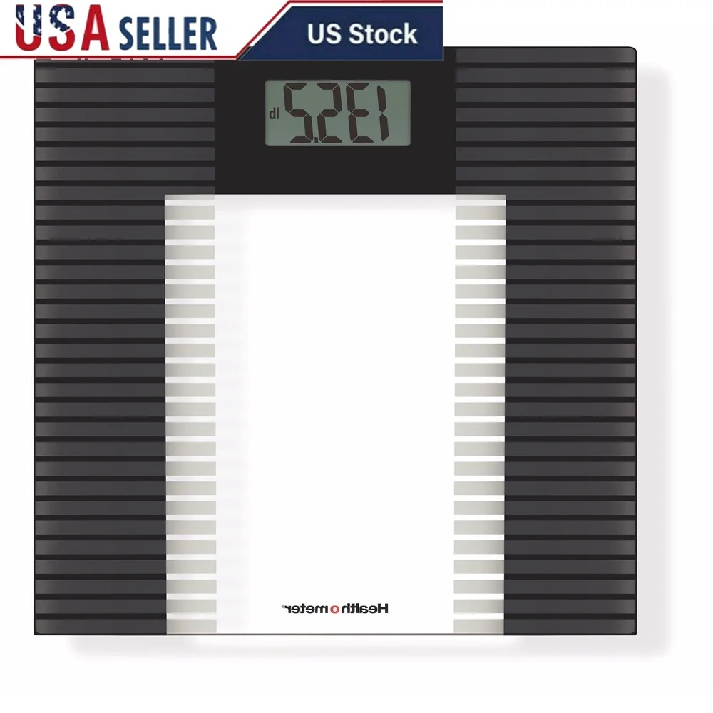 

Цифровые стеклянные весы для ванной комнаты, мгновенное включение, емкость 400 фунтов, 4 тензодатчика, технология, легкий считываемый дисплей, матовая платформа