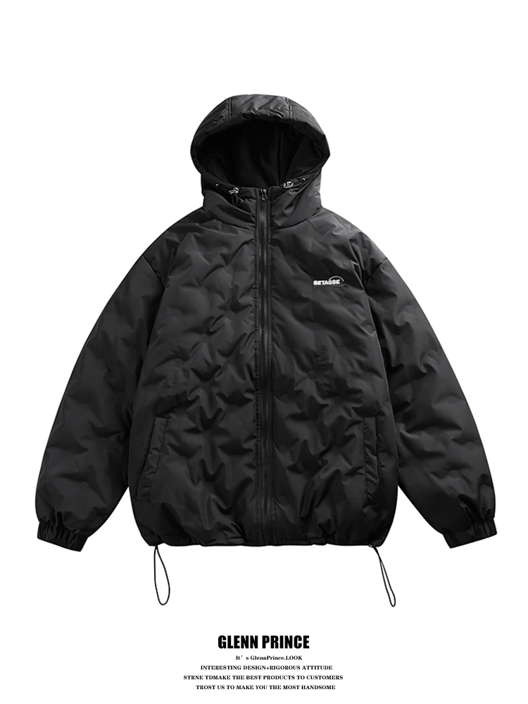 

GPstudio Японская легкая стеганая куртка с капюшоном на пуху, мужская и женская, зимняя теплая верхняя одежда, молодежный модный тренд