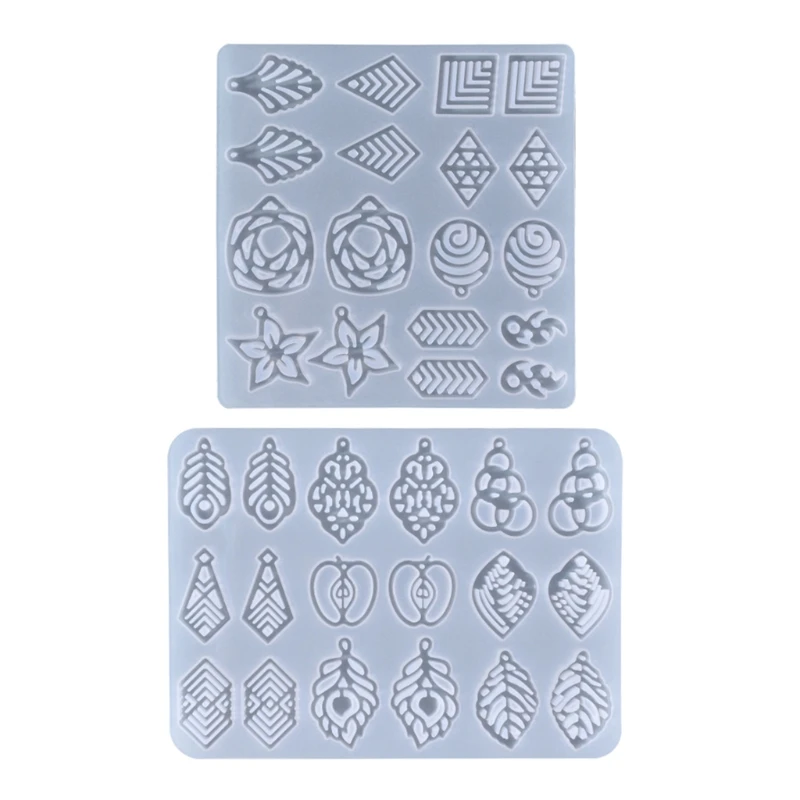 

Y1UB Flower-shaped Earring Combination Earrings Mold Serving Board Silicone Mold Home Decoration Mold Suitable for Women