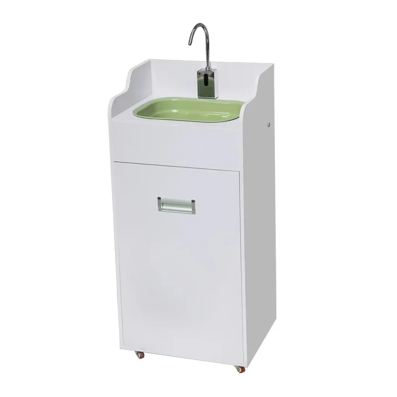 Mobile induction outdoor water storage type installation-free cosmetic dental clinic contactless sink