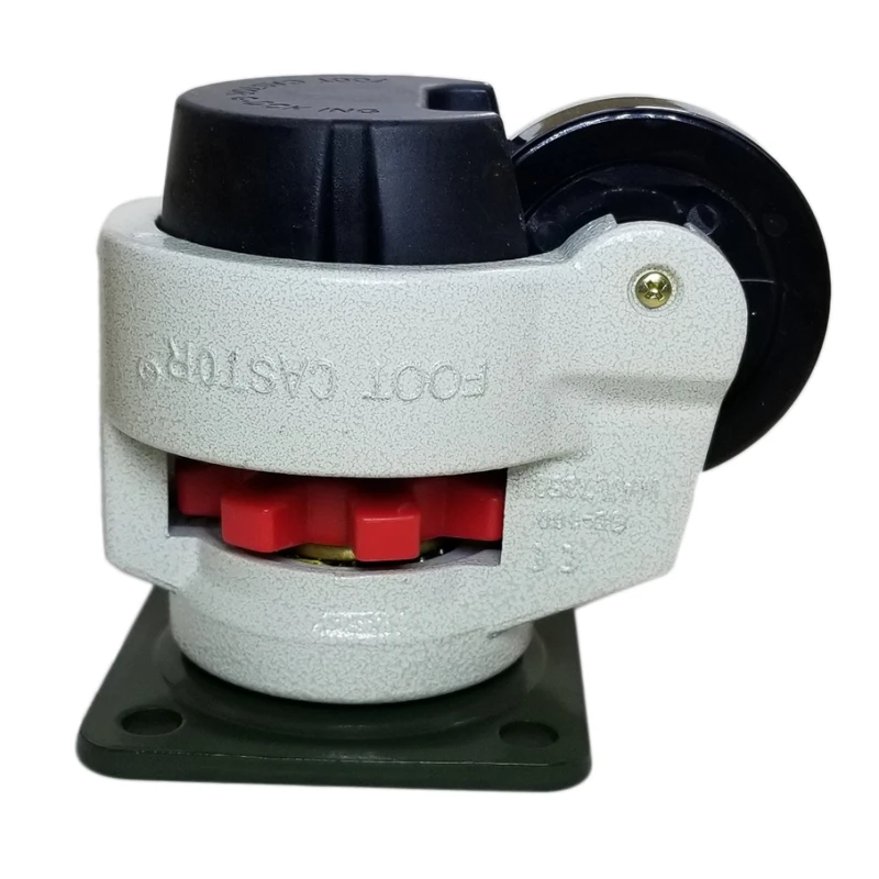 M12K-Rubber Foot Foot Level Adjustment Equipment Cart Caster 60Kg Load Capacity Furniture Leveling Roller Master Foma Wheel