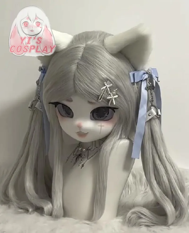 

Yis cosplay Handmade Custom Furry head Kigurumi Head Cosplay Kemono Fursuit Headsets Beast Customized Fursuit Kemono Head