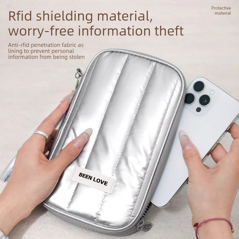 Travel Storage Bag Passport Holder ID Storage Anti Theft Simple Multilayer Portable Organizer