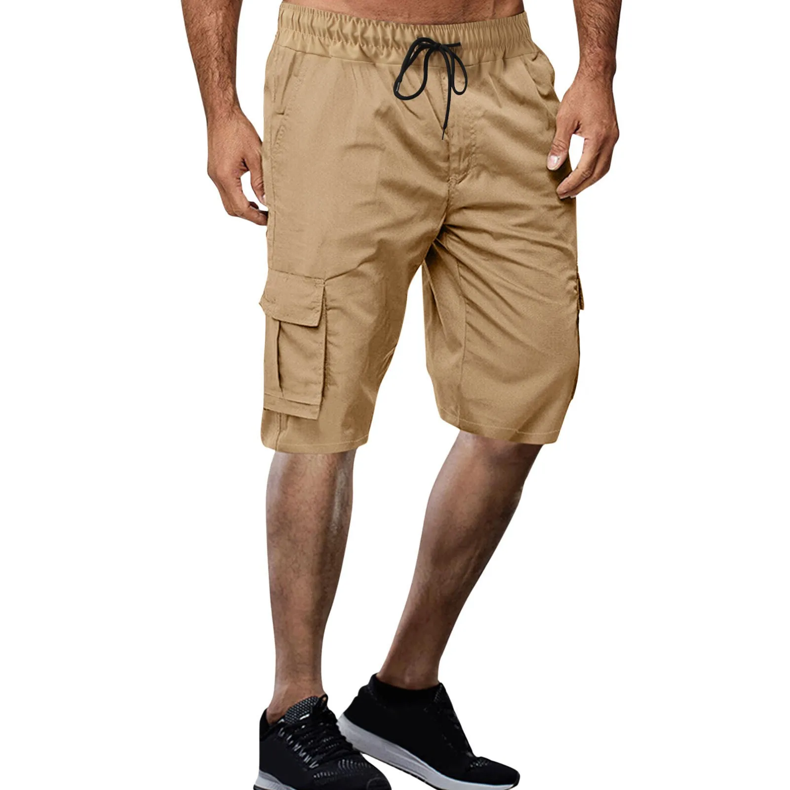 2024 Summer Cargo Shorts Men Buttons Loose Casual Multi-pocket Shorts Streetwear Hip Hop Shorts Pantalones Hombre