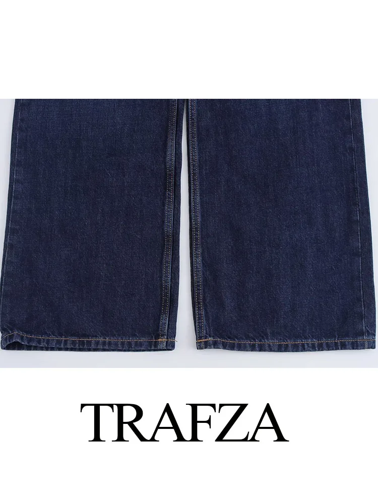 Trafza weibliche Sommer elegante Overall Denim ärmellose rücken freie Taschen einreihige Frauen mit Gürtels ch linge Overalls Mujer