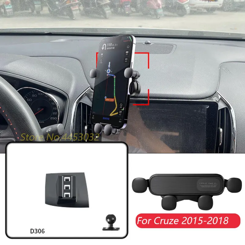 

Автомобильный держатель для Chevrolet Cruze 2015-2018, кронштейн для гравитационной навигации GPS с вентиляцией, горизонтальные аксессуары