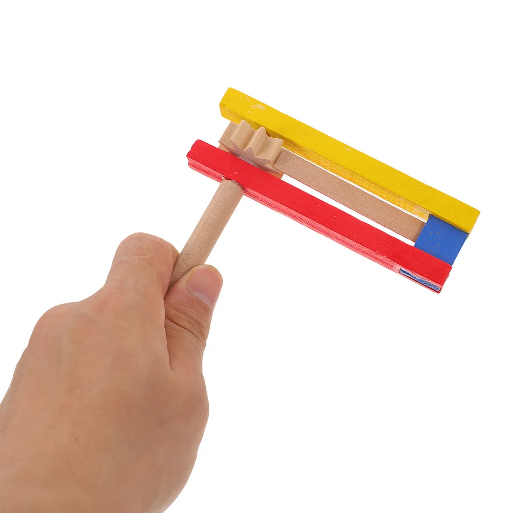 

5Pcs Wooden Spinning Rattle Traditional Noise Maker Handcrafted for Sports Events Birthday Party Favor Mexicanas