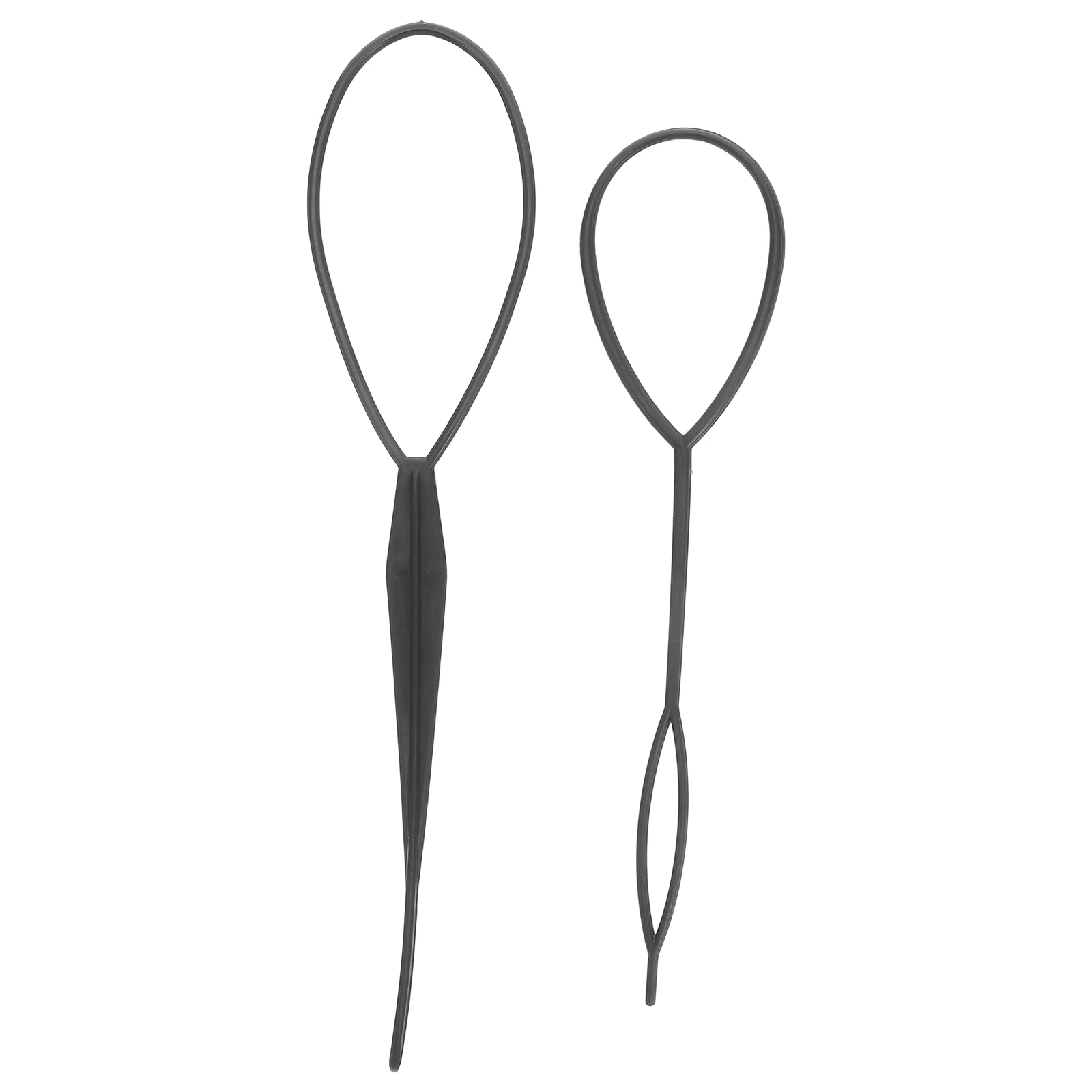 

2 pcs Black Crochet Braids Updo Styling Tool Elastic Hair Accessories For Diy Hairstyle Hairdressing Maker No Smell Neat Braid
