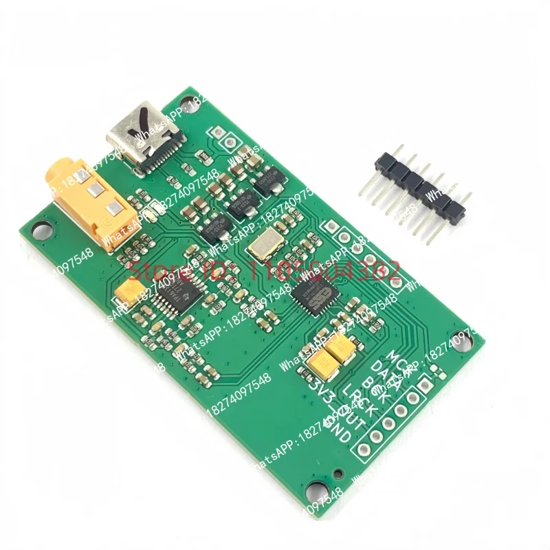 1Pcs ES9018K2M I2S DSD Digital Audio Input DAC Decoding Board Development board