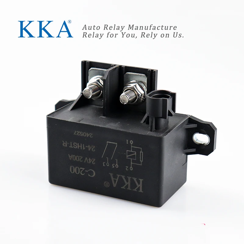 KKA-C150/200A 12V/24V 150A/200A Tyco Type Automotive Relay, High Current Car Starter Relay for Car, Truck, Boat, RV, BMW Series