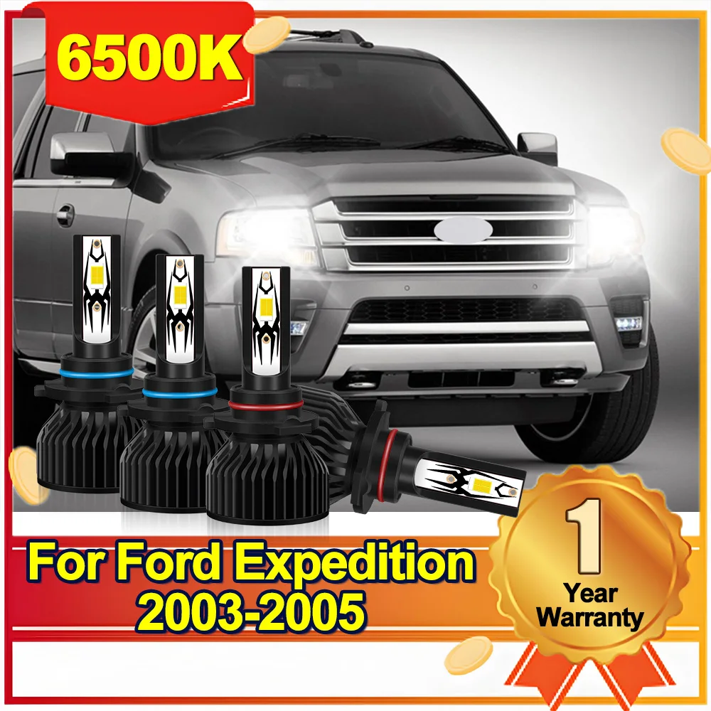 

Для Ford Expedition 2003-2005 комбинированные светодиодные фары Hi-Lo Beam лампы 20000LM дизайн охлаждающего вентилятора фары внутренний привод
