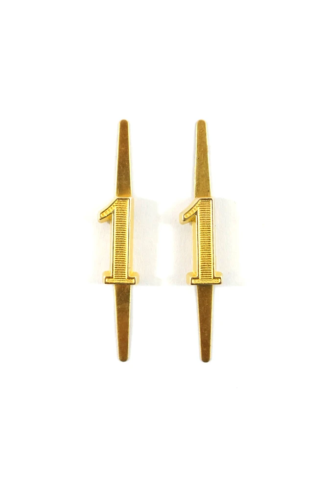 

WWII German Officer General Shoulder Boards cyphers Gold 18mm 1 2pcs