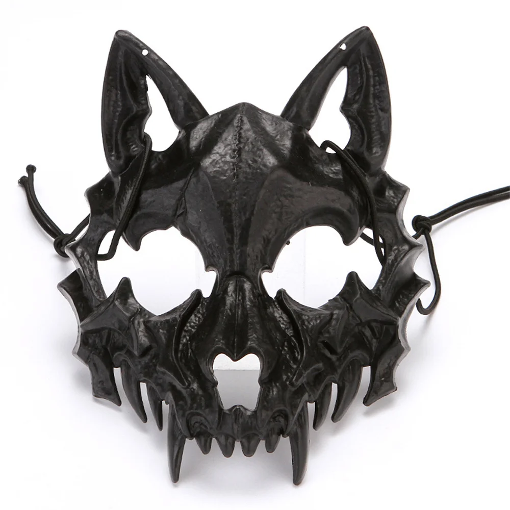 Halloween Half-face Mask Animal Skull Cover Dress-Up Costumes Cosplay Party Props Women Men Masquerade Rave Carnival Decoration