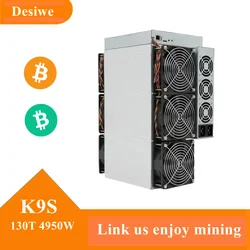 K9S 130T 4950W Bitcoin Miner SHA256 potente Hardware minerario da Desiwe