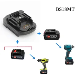 Adaptador de baterÃa BS18MT, convertidor USB para Bosch BAT619G/620, baterÃa de litio Makita 18V BL 1860, novedad