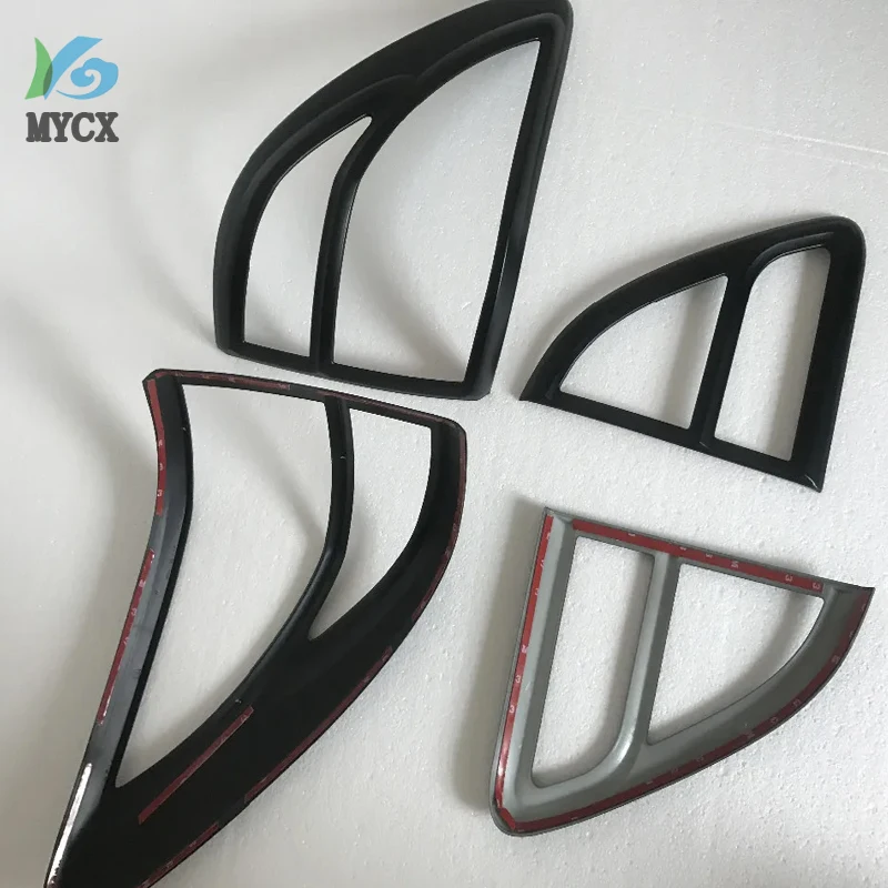 

2017 For Mazda BT50 Accessories Matte Black Rear Lamp Lights Cover For Mazda BT-50 2012 2013 2014 2015 2016 Car styling